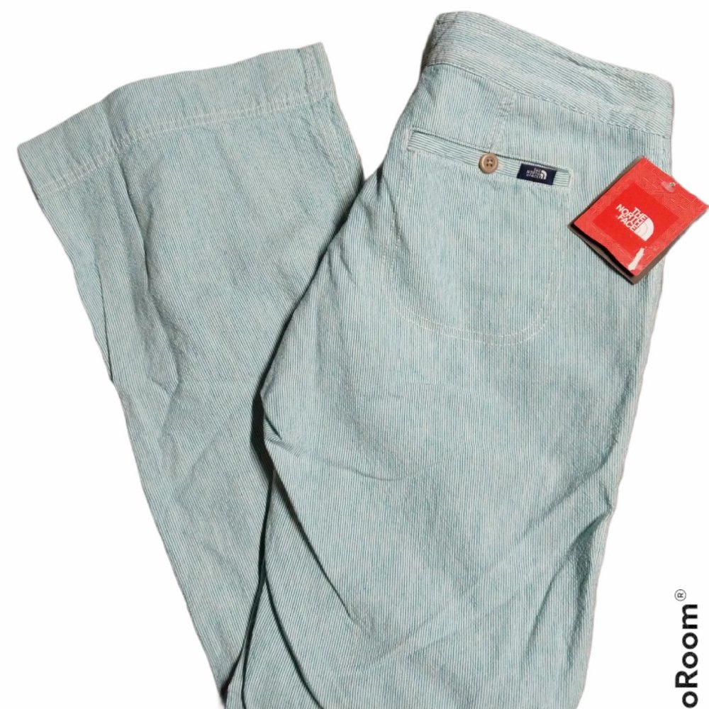 NEW Womens North Face Linen Cotton Seersucker sz 4